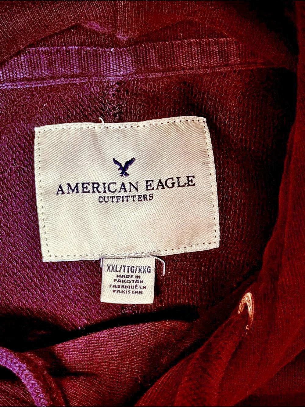American Eagle Outfitters American Eagle 1977 Graphic Hoodie Black XXL - Picture 2 of 5